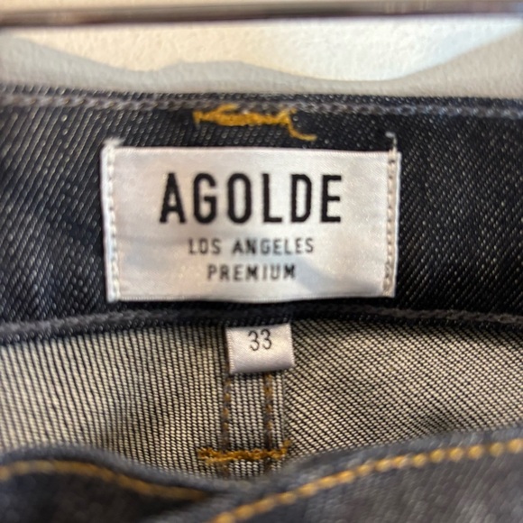 Agolde Men's Slim Jeans in Dark Blue - Picture 6 of 9